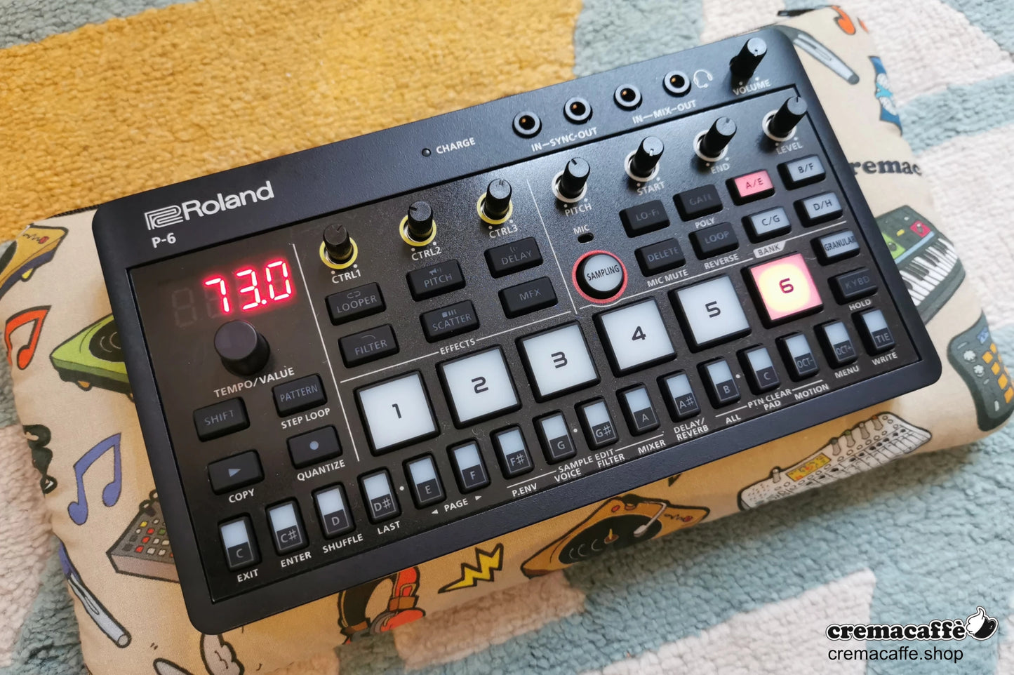 Cremacaffe Padded Pouch for the Roland P-6 Creative Sampler
