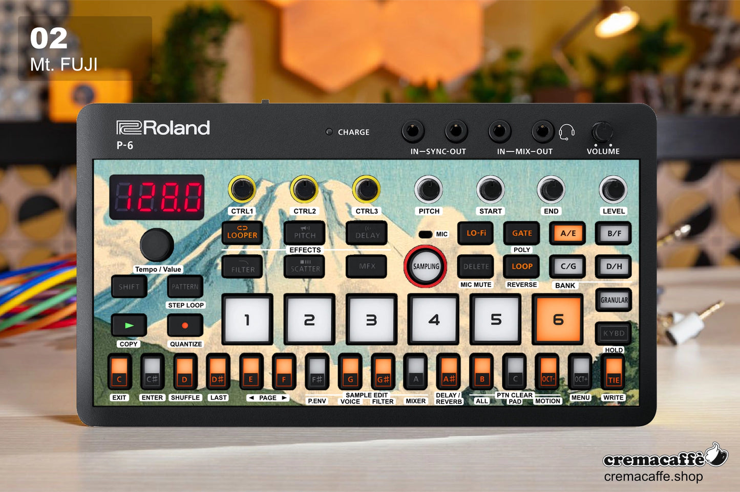 Roland P-6 Skin: Mt.Fuji - Cremacaffe Design