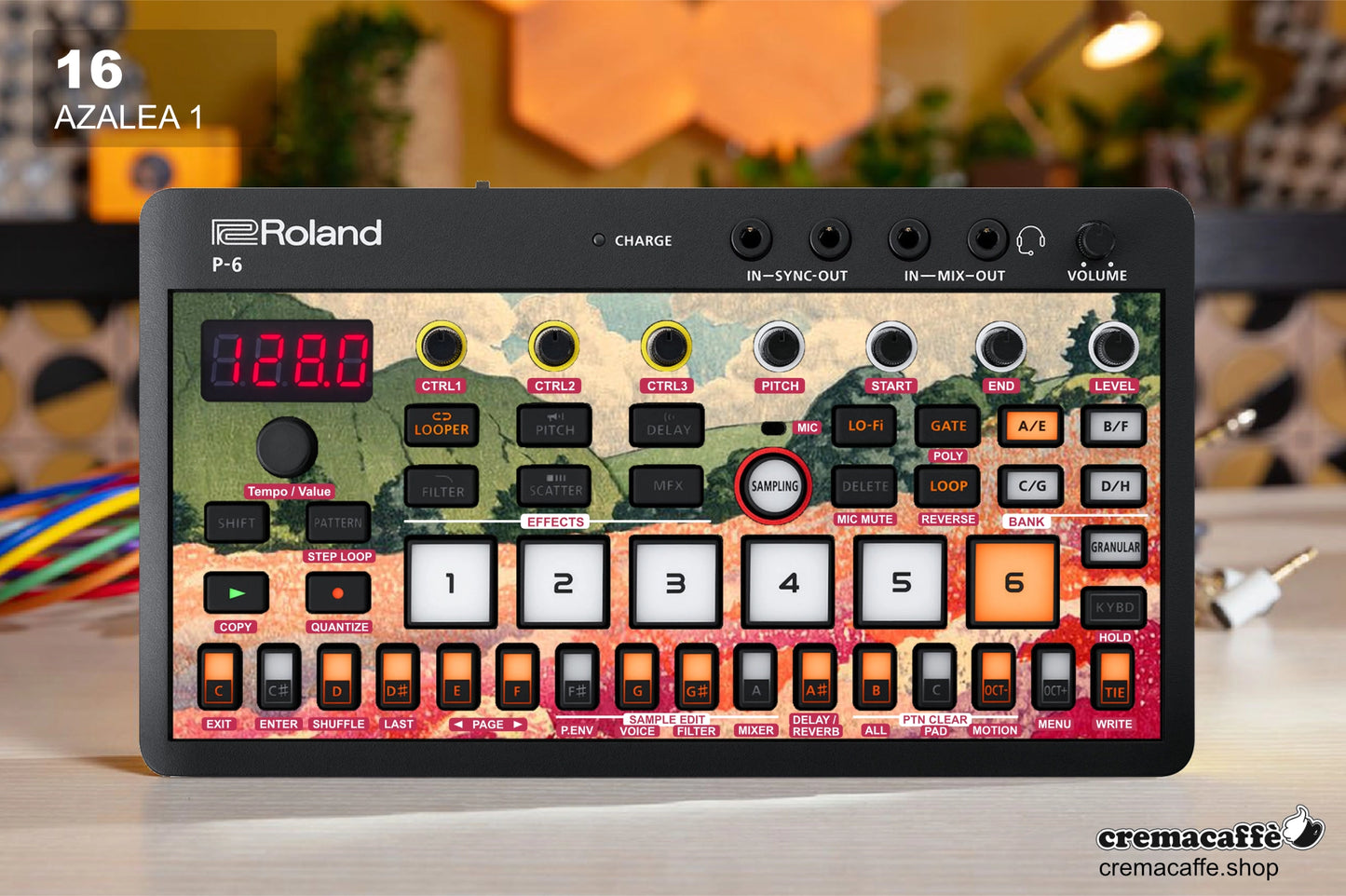 Roland P-6 Skin: Azalea 1 - Cremacaffe Design