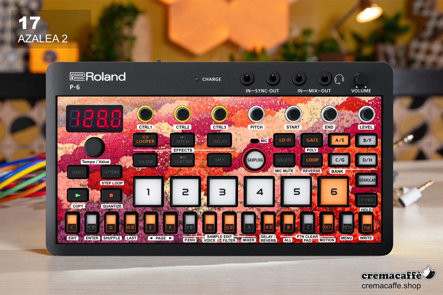 Roland P-6 Skin: Azalea 2 - Cremacaffe Design