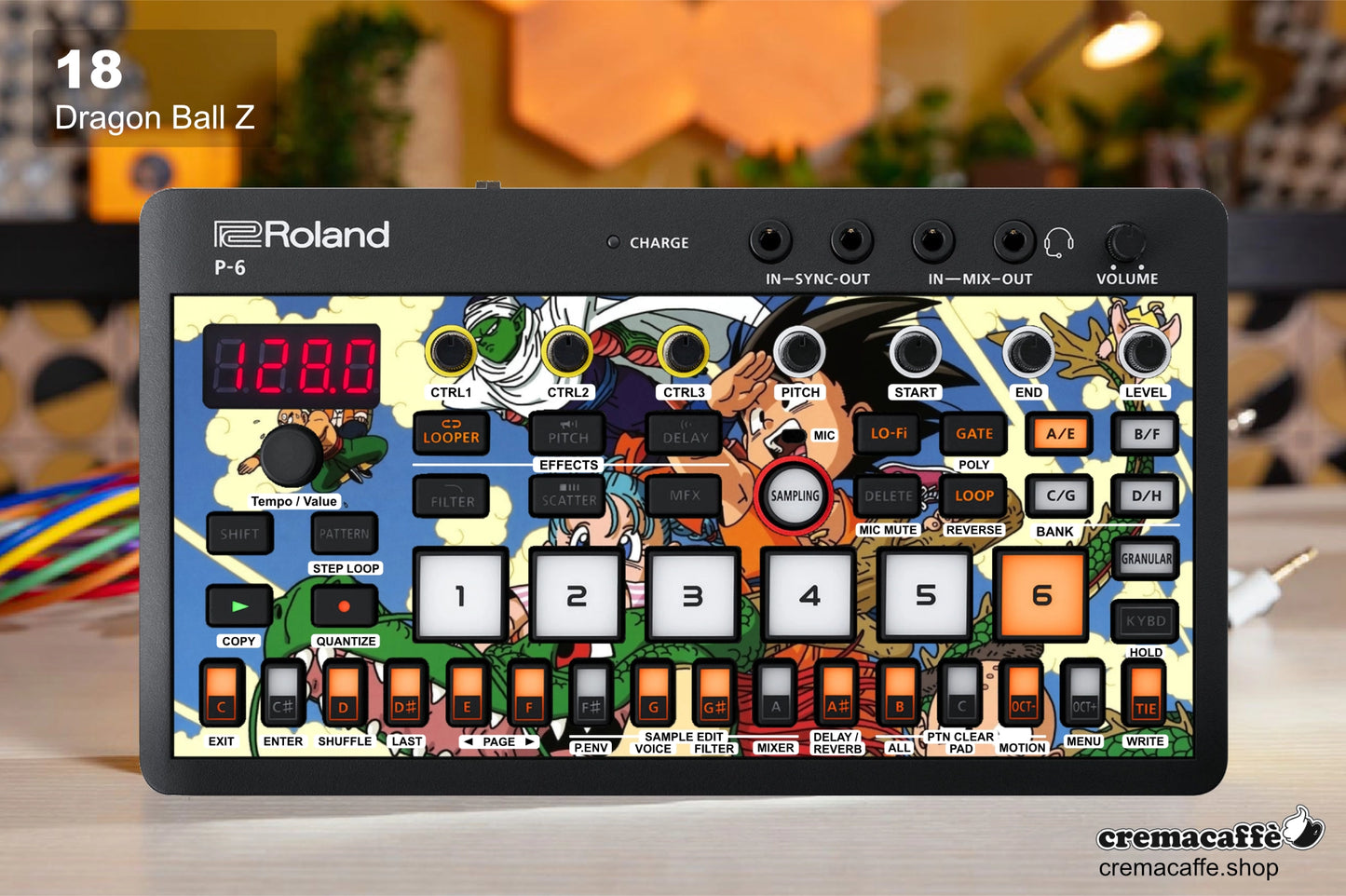 Roland P-6 Skin: Dragon Ball Z - Cremacaffe Design