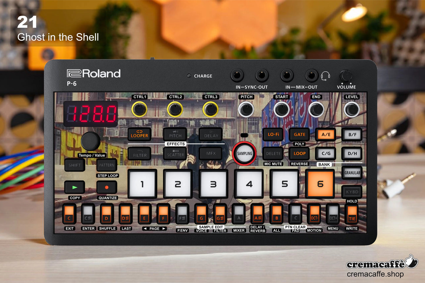 Roland P-6 Skin: Ghost in the Shell - Cremacaffe Design