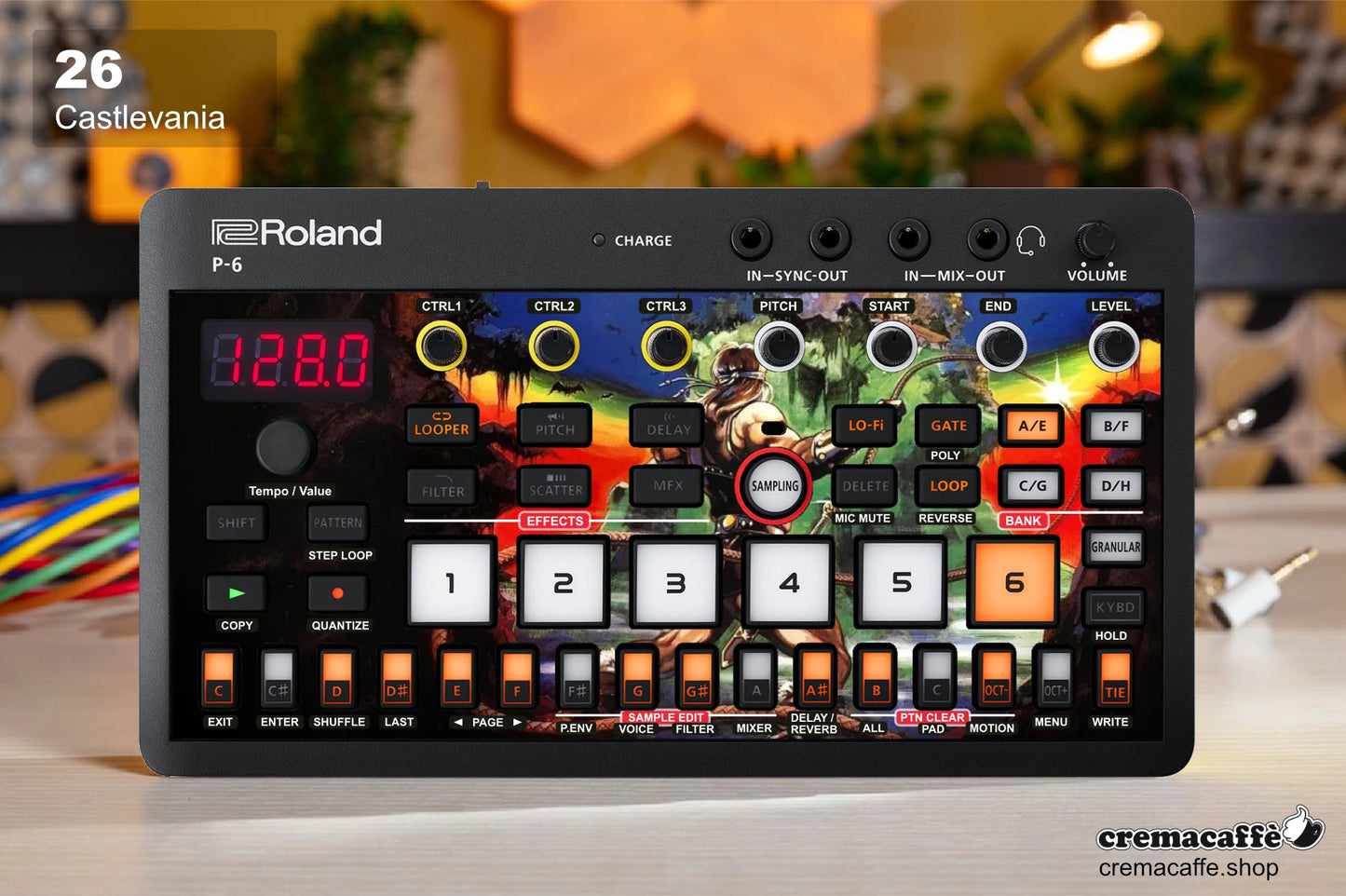 Roland P-6 Skin: CASTLEVANIA - Cremacaffe Design