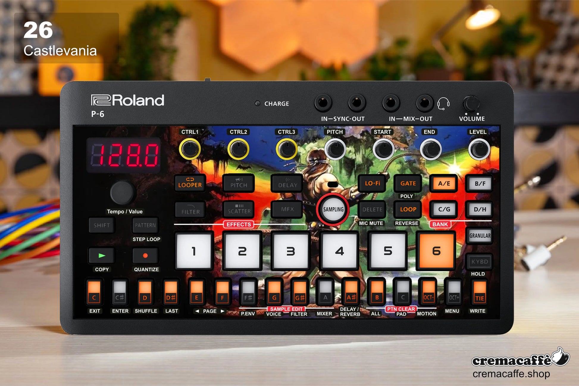 Roland P-6 Skin: CASTLEVANIA - Cremacaffe Design