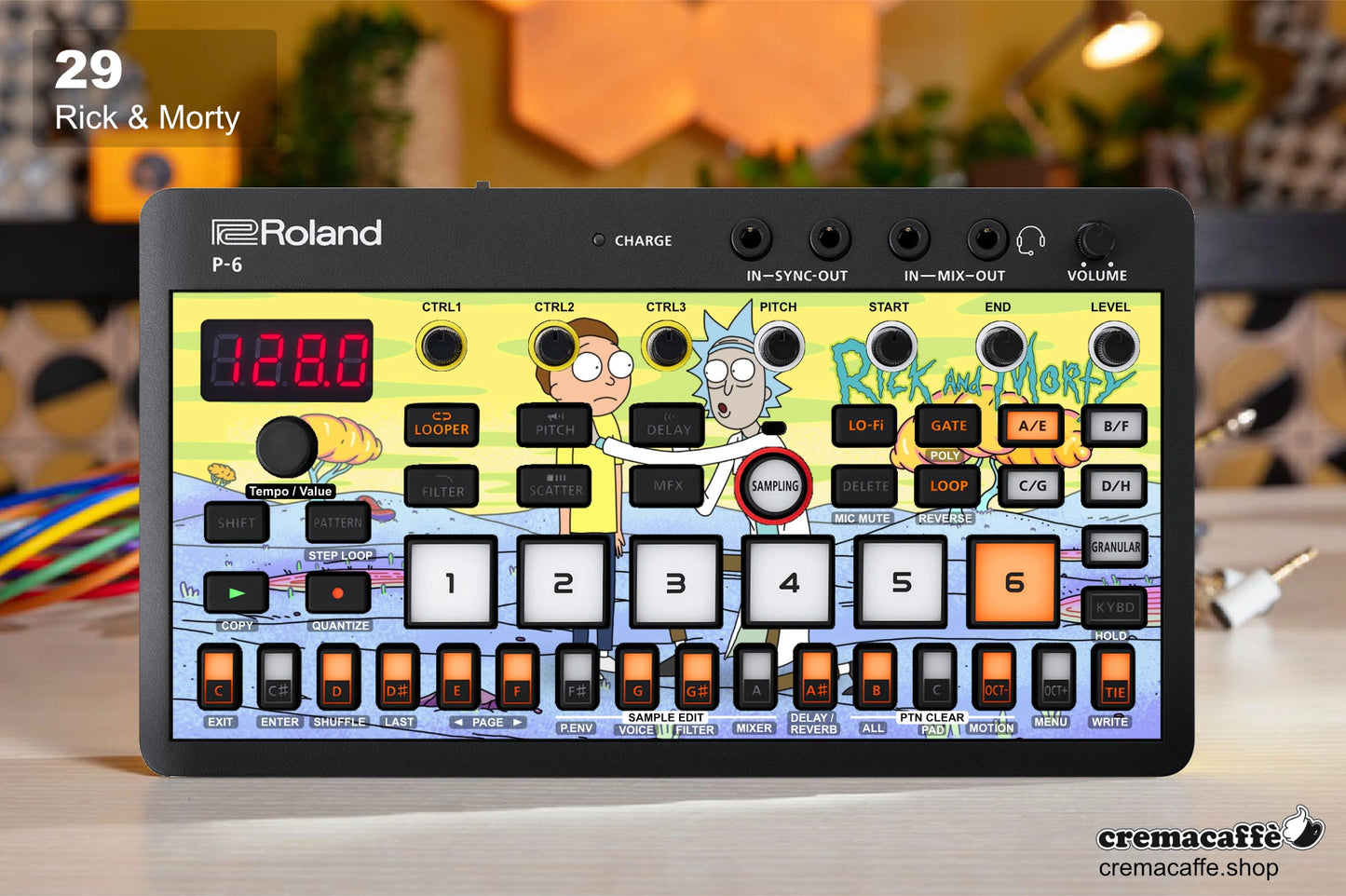 Roland P-6 Skin: Rick and Morty - Cremacaffe Design