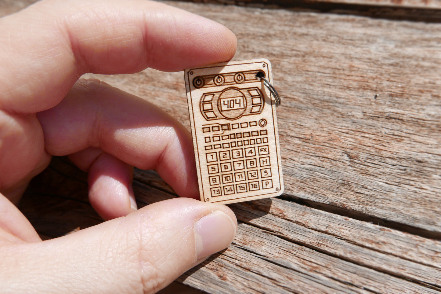 SP-404 MK2 Wooden Keychain - Cremacaffe Design