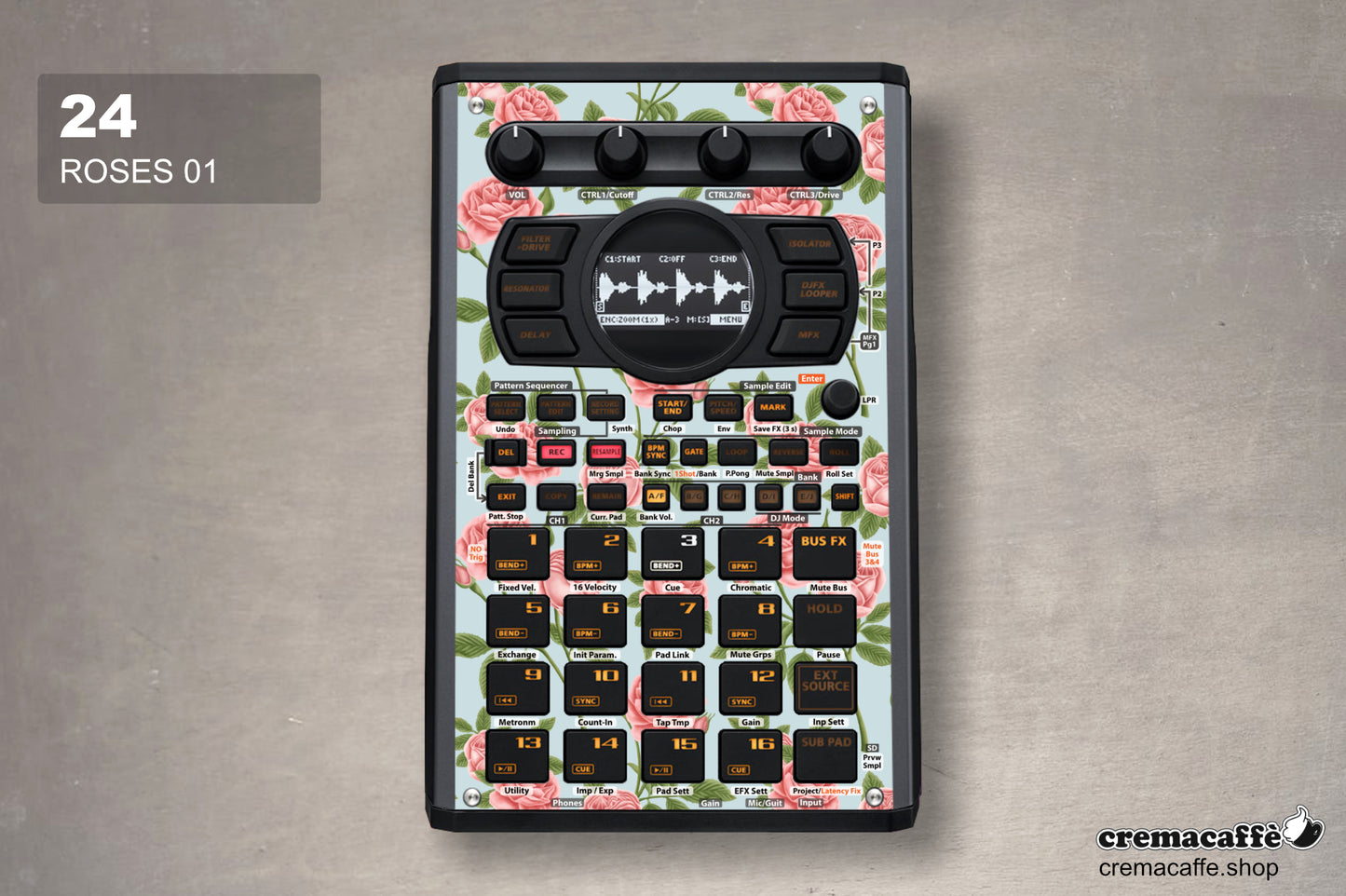 Roses - Skin for the Roland SP-404 MK2 by Cremacaffe Design