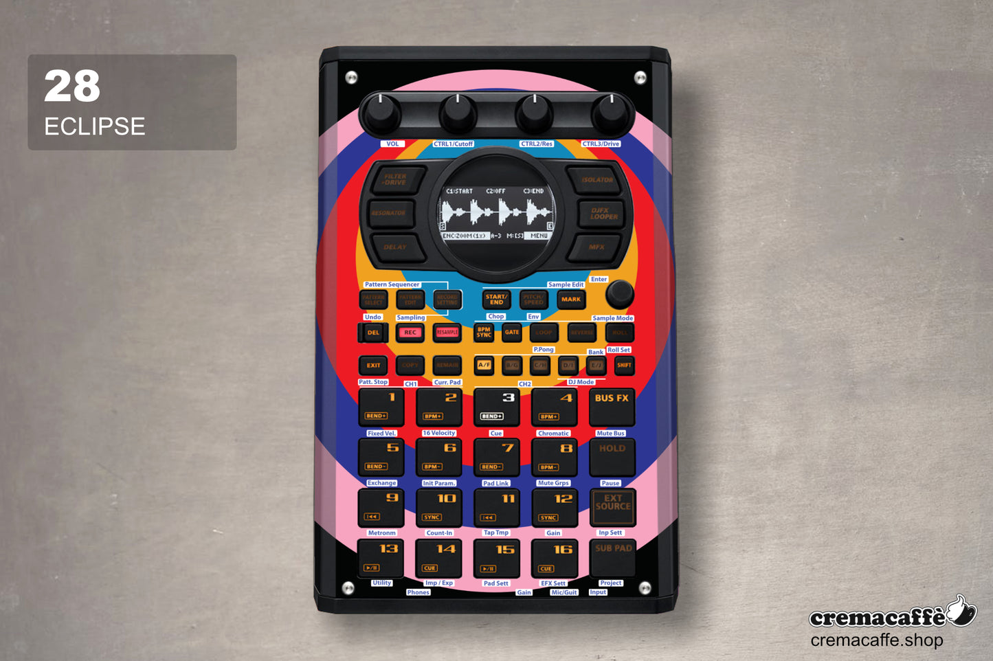 SP-404 MK2 Skin: ECLIPSE | Cremacaffe Design