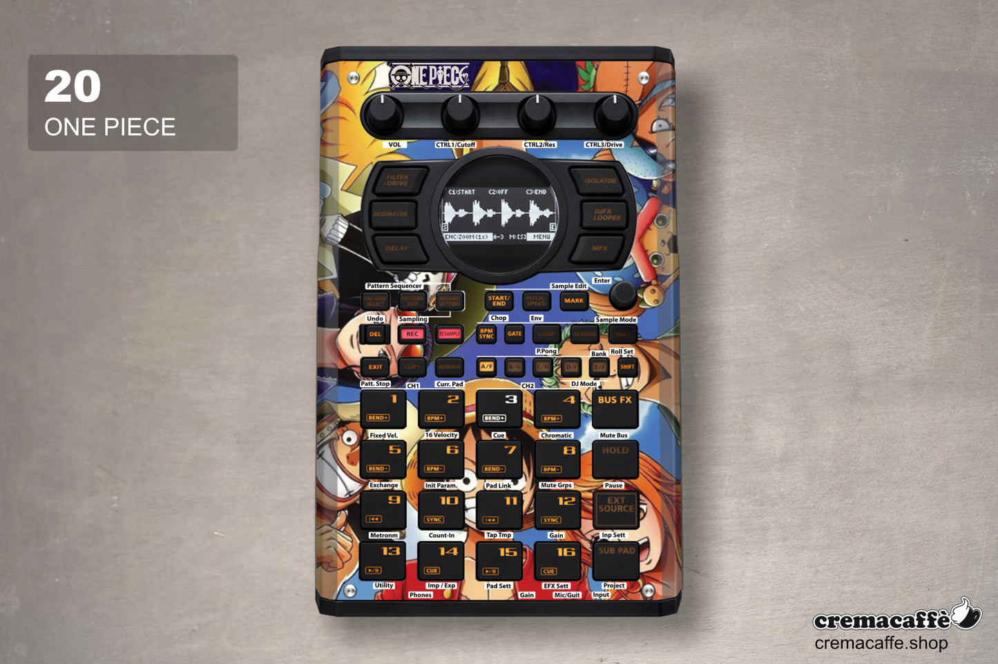 SP-404 MK2 Skin: ONE PIECE | Cremacaffe Design