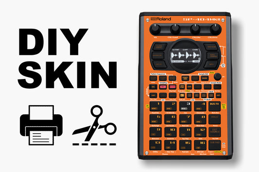 DIY Print and Cut Skins for the Roland SP-404 MK2 by Cremacaffe Design