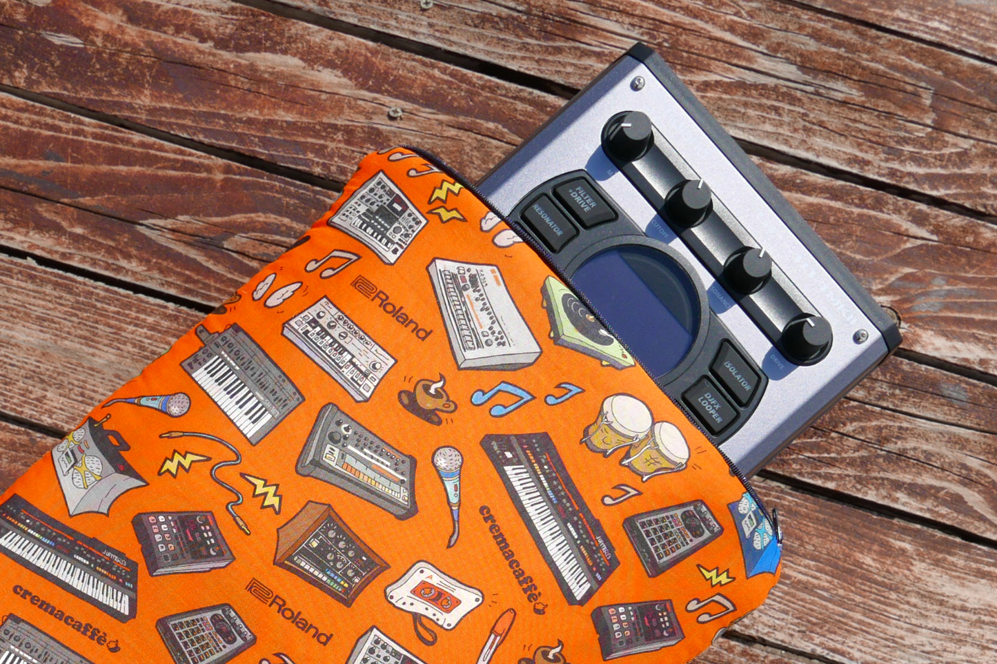 Cremacaffè x Roland Lifestyle Padded Pouch for the Roland SP-404 MK2