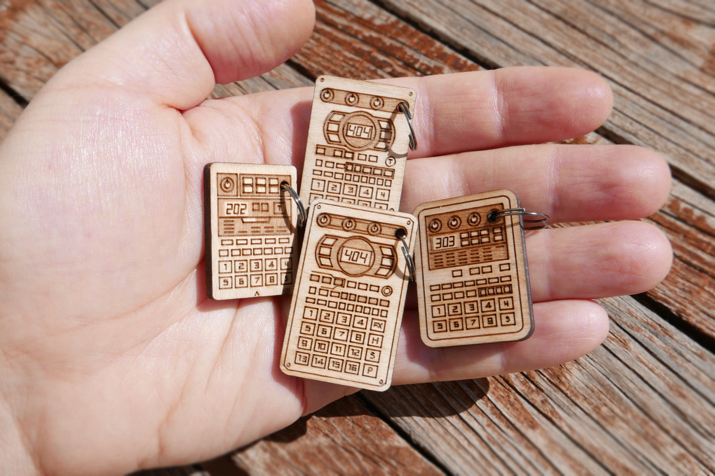 Cremacaffè Design SP-404 Series Wooden Keychains