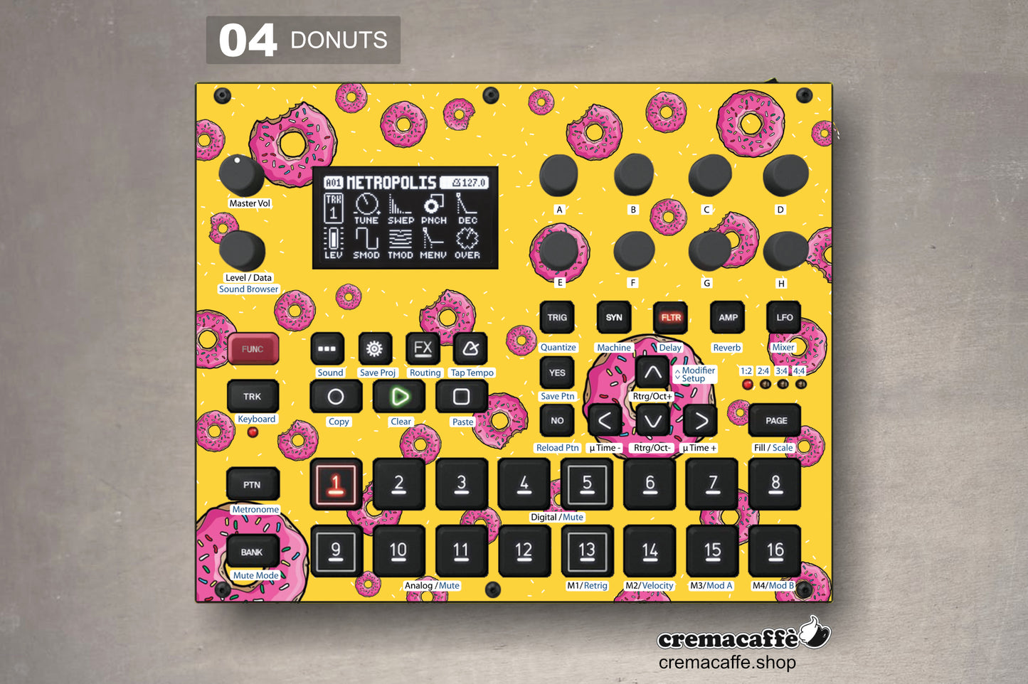 Elektron Syntakt Skin - Donuts | Cremacaffè Design