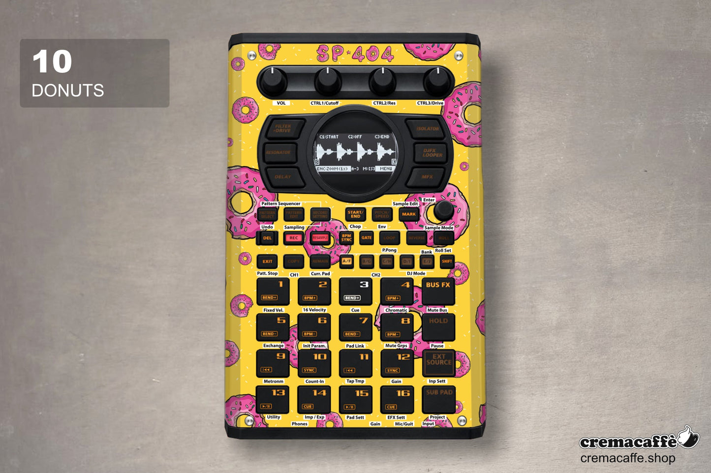 SP-404 MK2 Skin: DONUTS | Cremacaffe Design