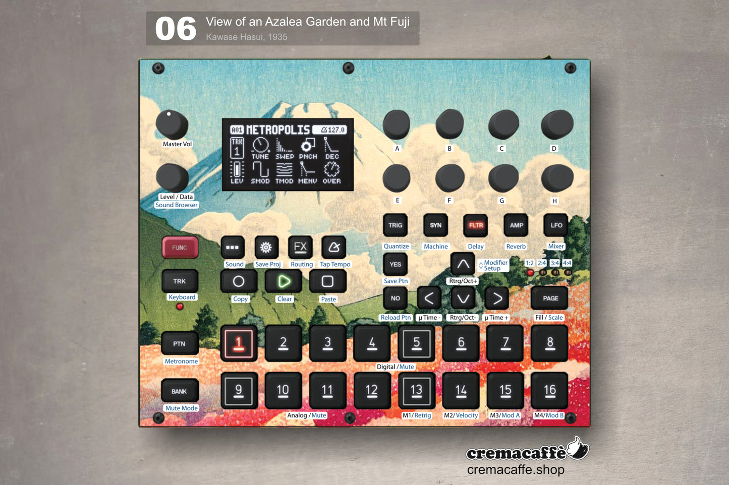 Elektron Syntakt Skin - Kawase Hasui (1935) | Cremacaffè Design