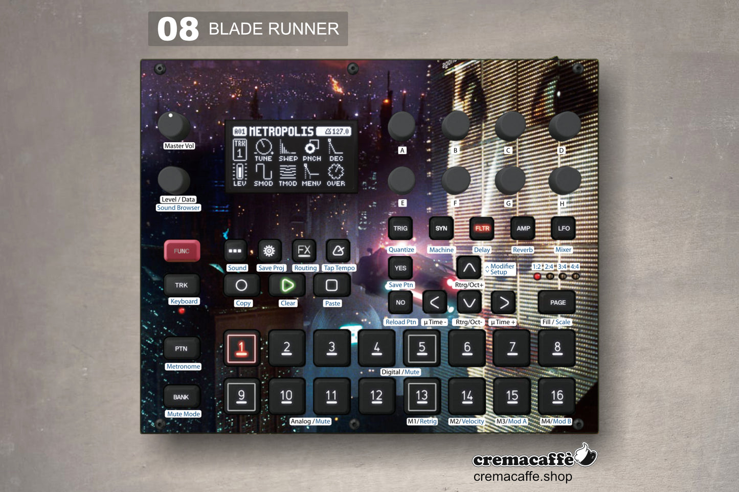 Elektron Syntakt Skin - Blade Runner | Cremacaffè Design