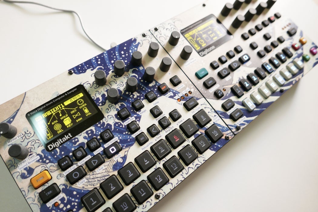 Cremacaffe Design Digitakt & Digitone Skin: The Great Wave