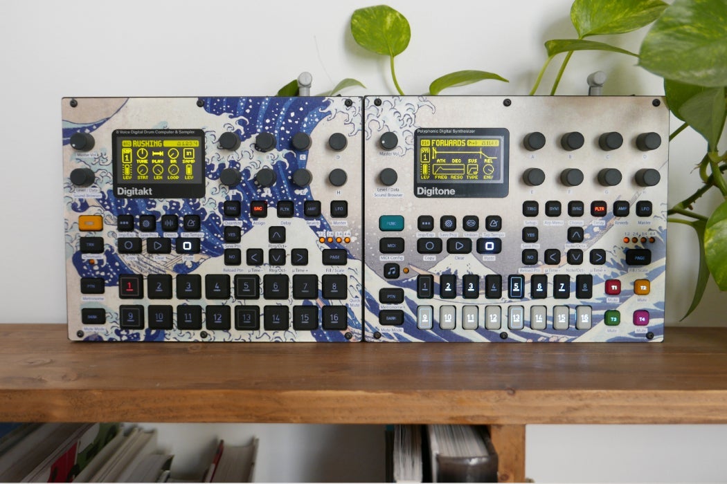 Cremacaffe Design Digitakt & Digitone Skin: The Great Wave