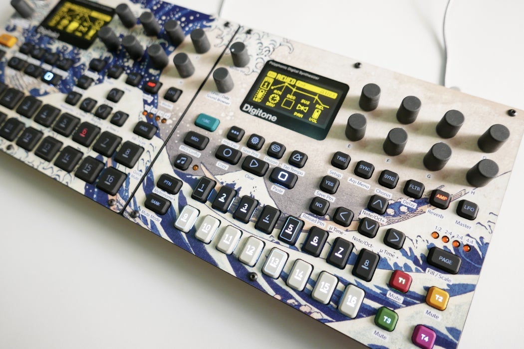 Cremacaffe Design Digitakt & Digitone Skin: The Great Wave