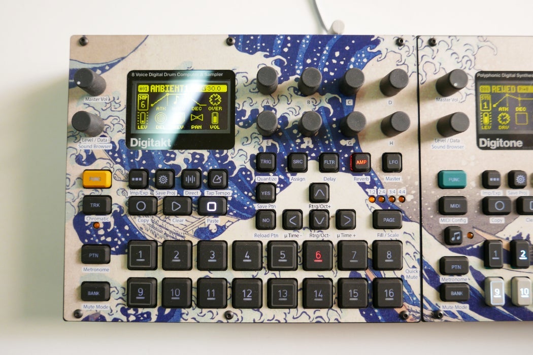 Cremacaffe Design Digitakt & Digitone Skin: The Great Wave