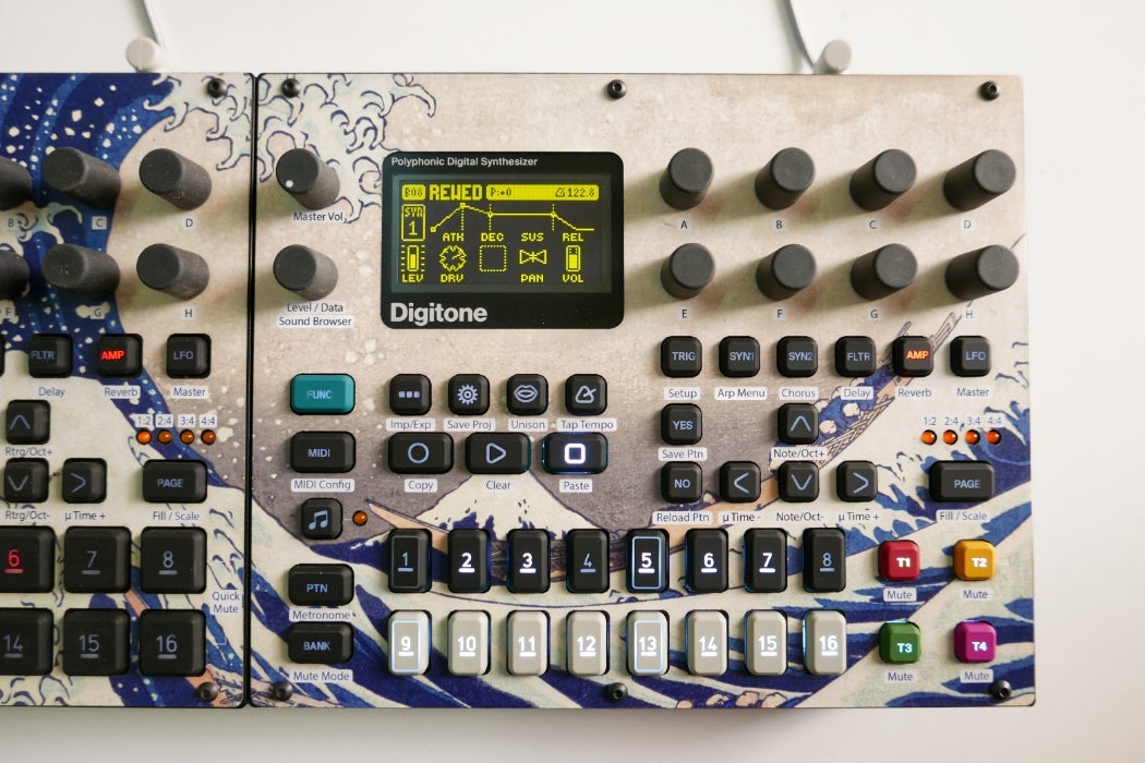 Cremacaffe Design Digitakt & Digitone Skin: The Great Wave