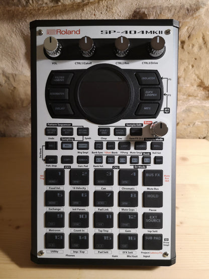 01 SP-404 MK2 Custom Skin - White - Cremacaffe Design