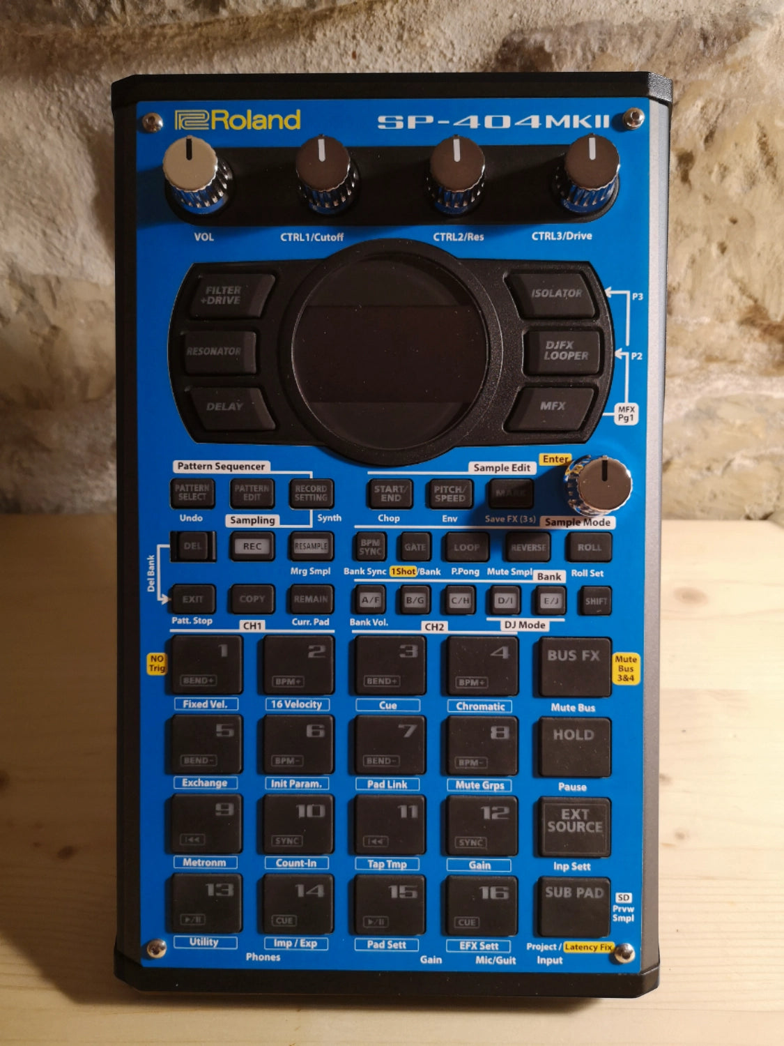 05 SP-404 MK2 Custom Skin - Blue - Cremacaffe Design