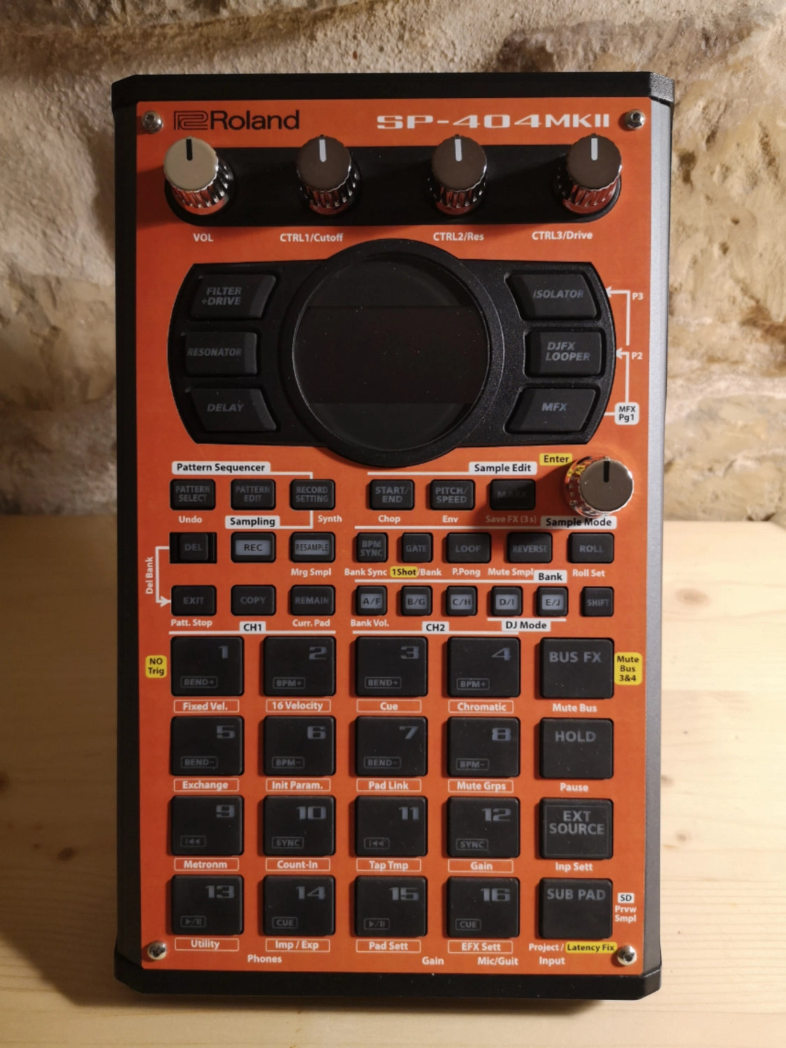 06 SP-404 MK2 Custom Skin - Orange - Cremacaffe Design