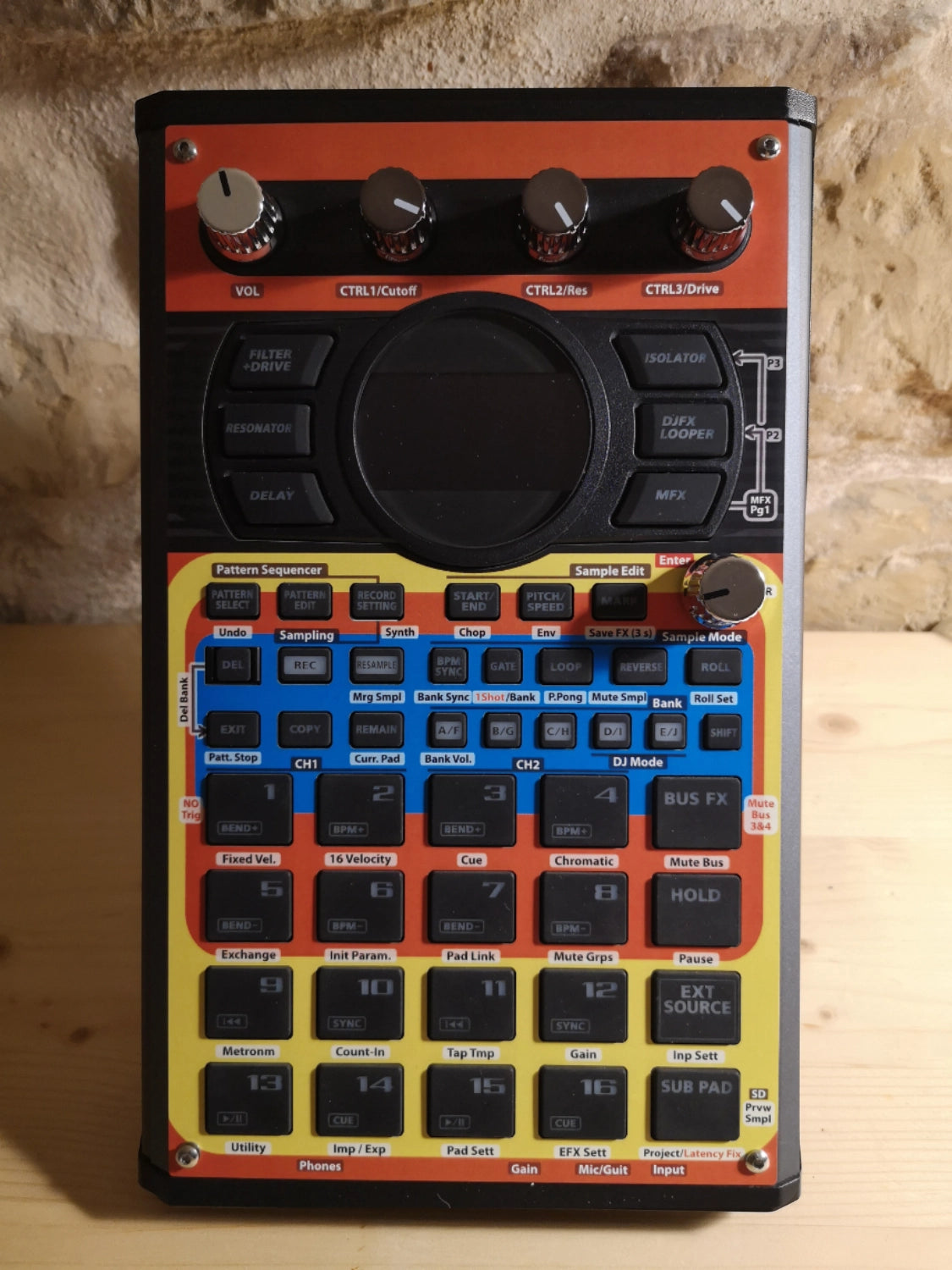 09 SP-404 MK2 Custom Skin - Speak & Spell - Cremacaffe Design