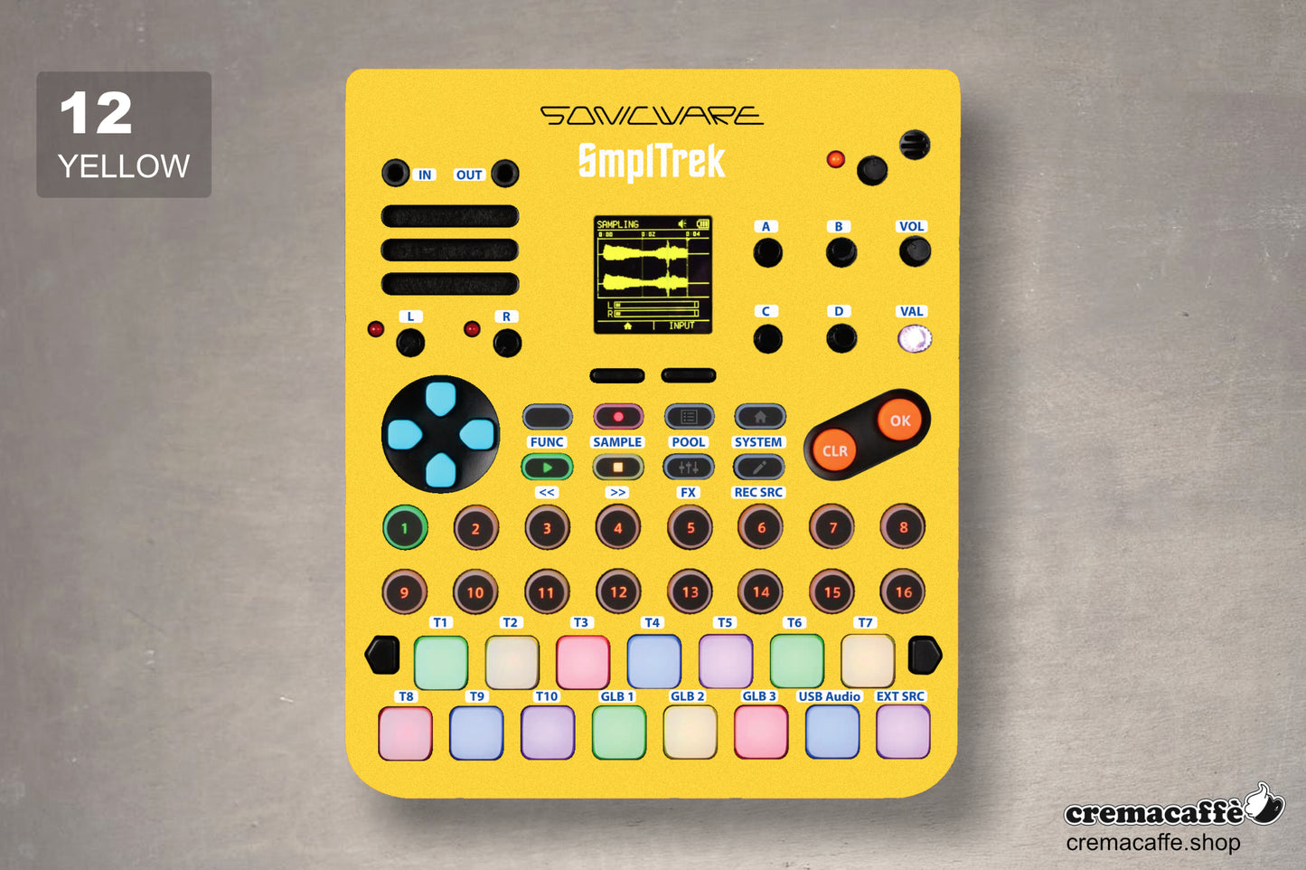 SmplTrek skin: YELLOW solid color - Cremacaffe Design