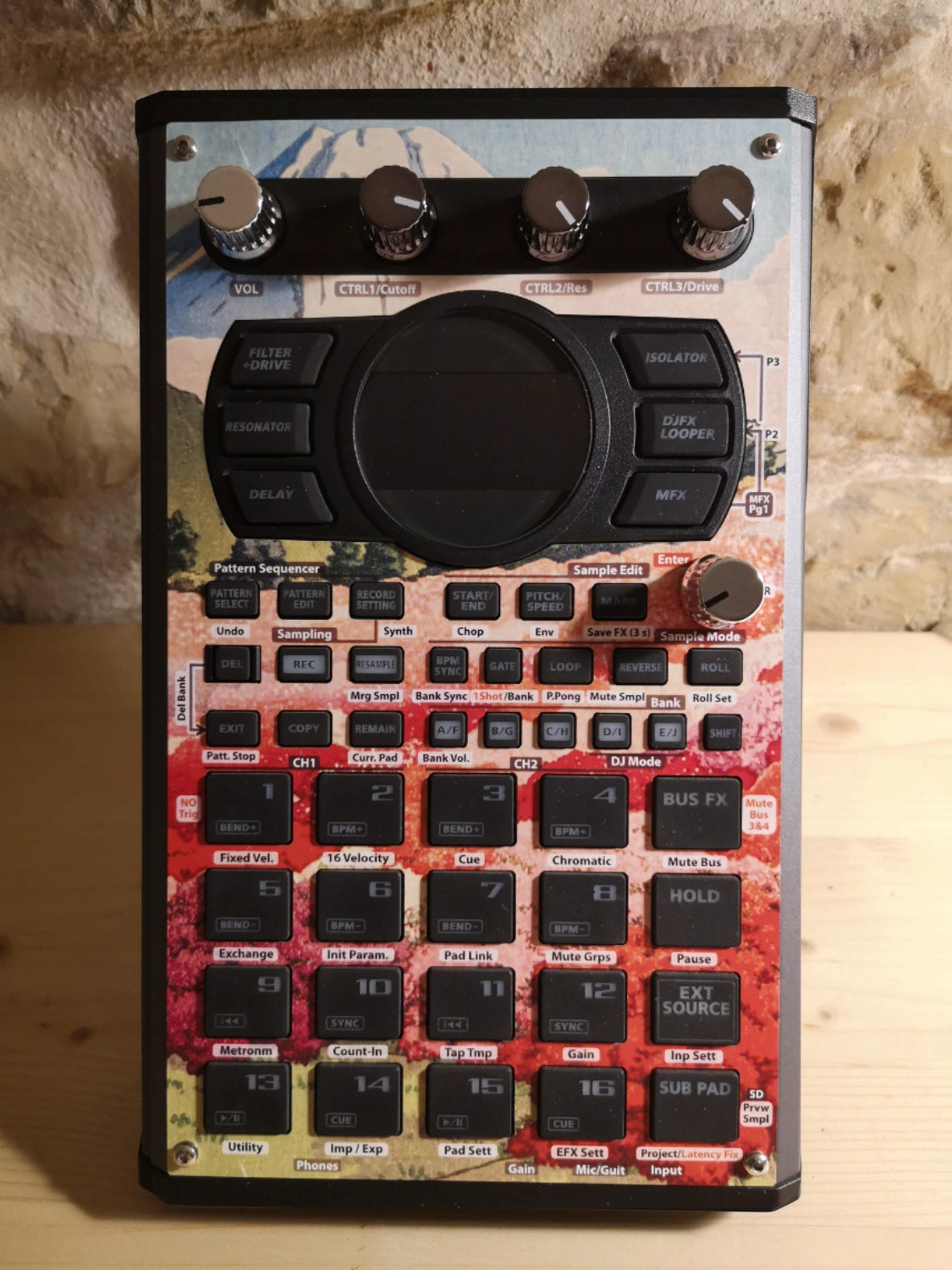 16 SP-404 MK2 Custom Skin - Mt. Fuji - Cremacaffe Design