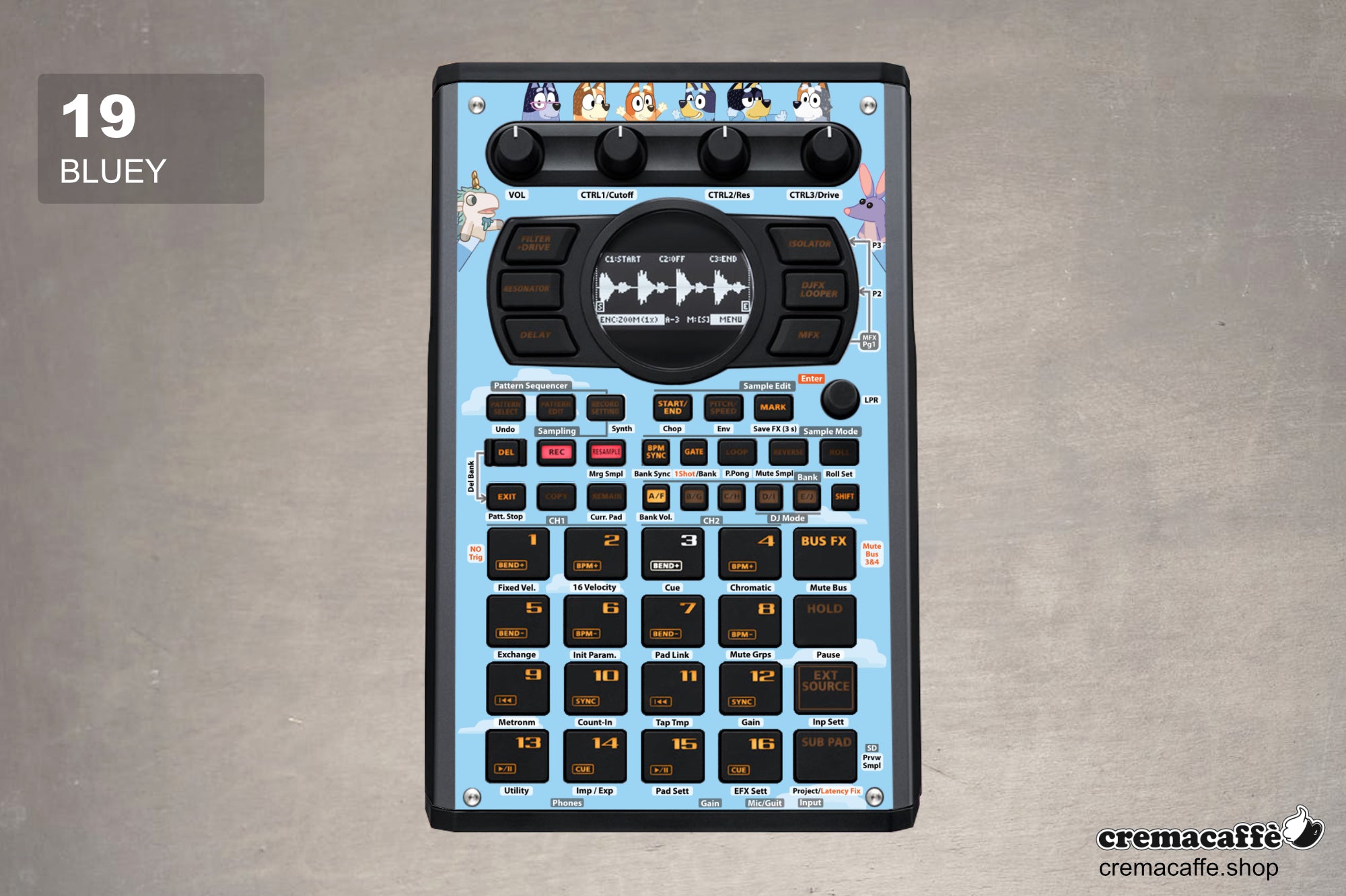 SP-404 MK2 Non-Adhesive Skins – Cremacaffè Design