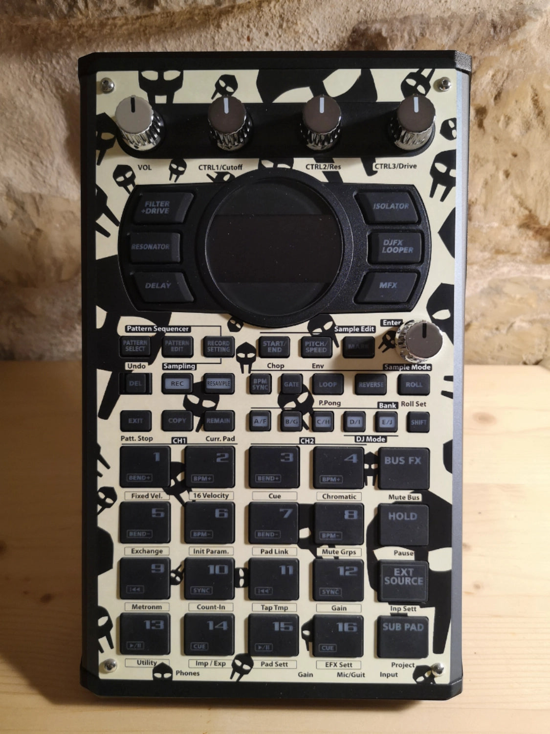 19 SP-404 MK2 Custom Skin - MF DOOM 1 - Cremacaffe Design