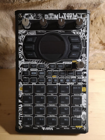 21 SP-404 MK2 Custom Skin - MF DOOM 3 - Cremacaffe Design