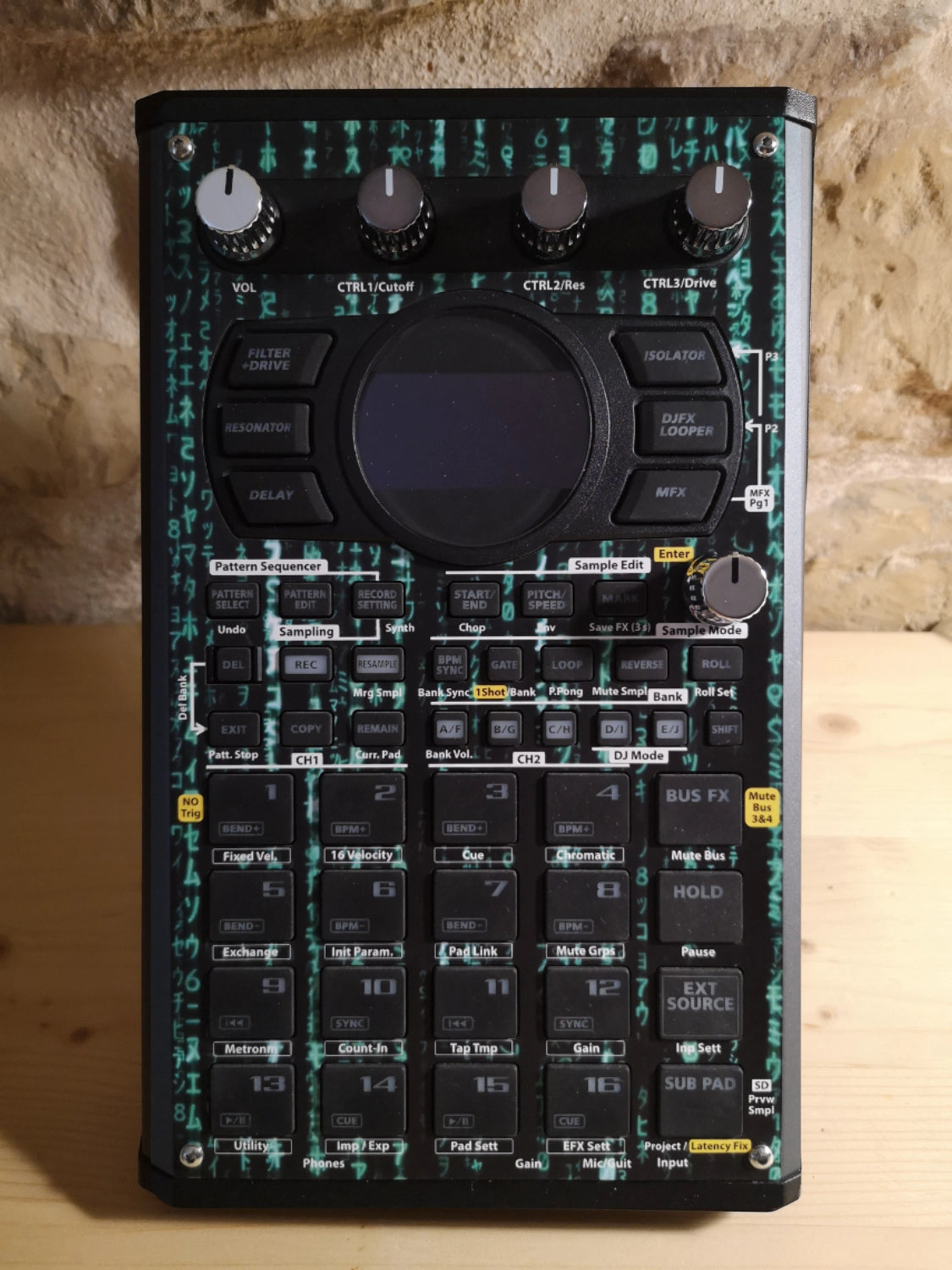 22 SP-404 MK2 Custom Skin - Matrix - Cremacaffe Design