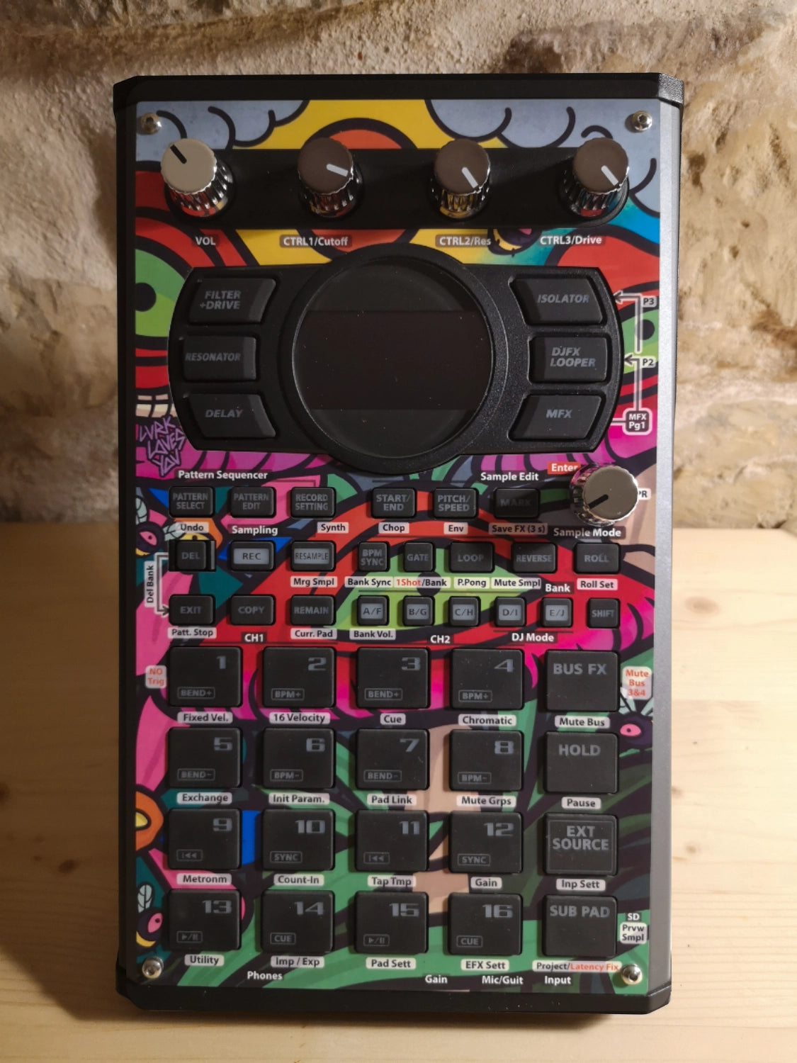 23 SP-404 MK2 Custom Skin - Shrooms - Cremacaffe Design