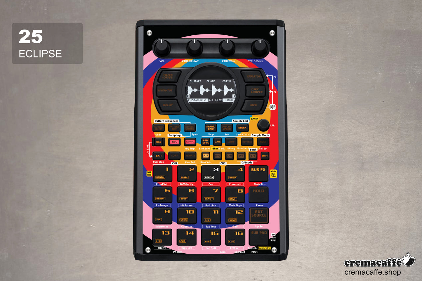 Eclipse - Skin for the Roland SP-404 MK2 by Cremacaffe Design