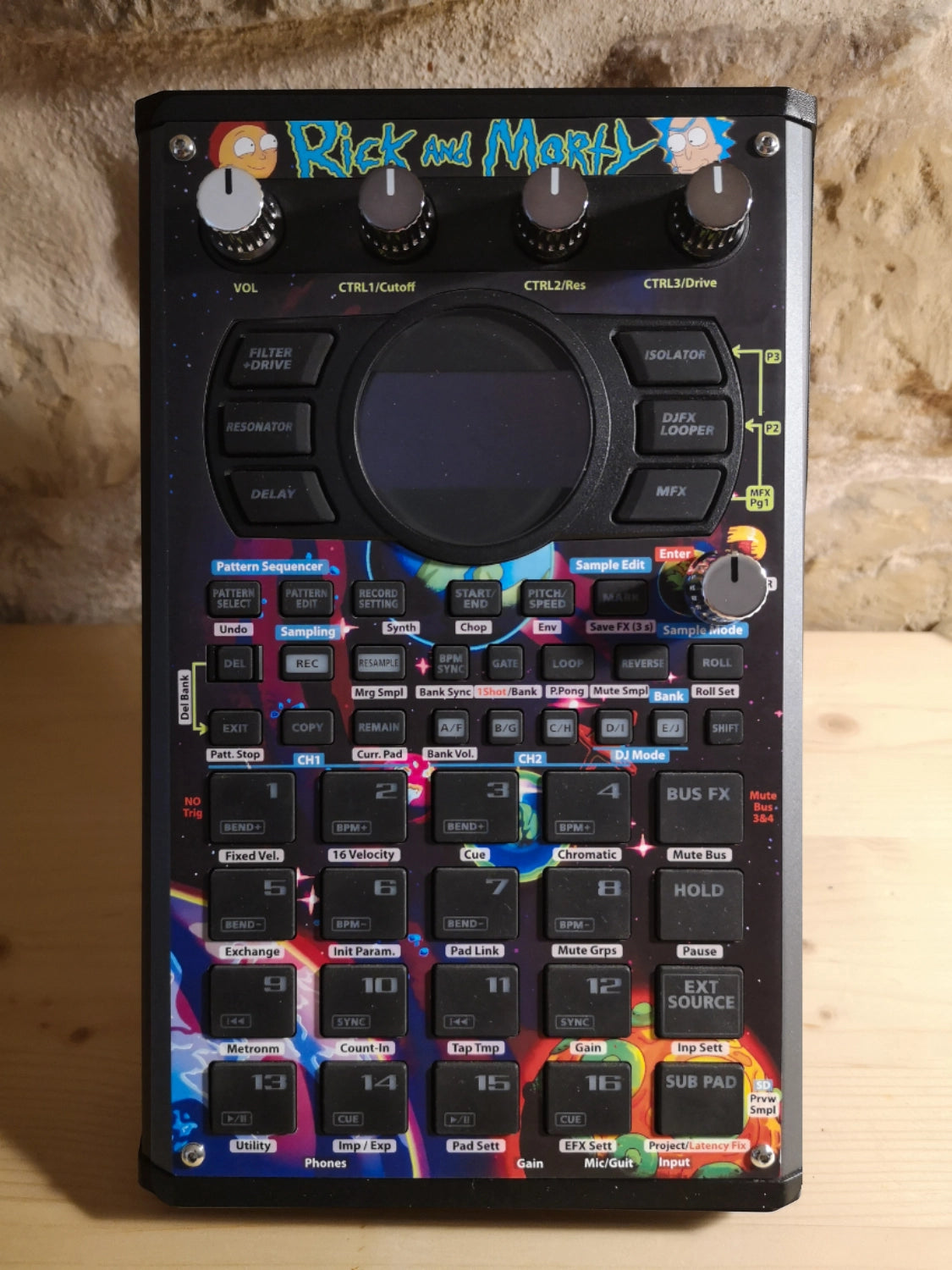 26 SP-404 MK2 Custom Skin - Rick & Morty - Cremacaffe Design