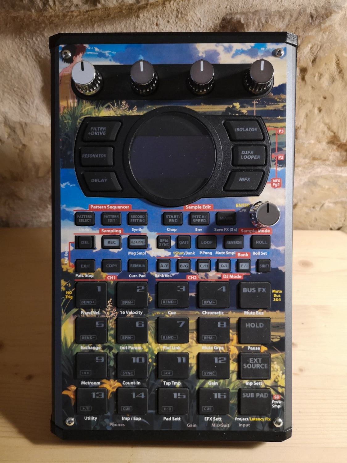 DTM・DAW SP404 MK-2 Custom Princess Mononoke wrap SP-404 MK2 Vinyl Skins – Cremacaffè Design
