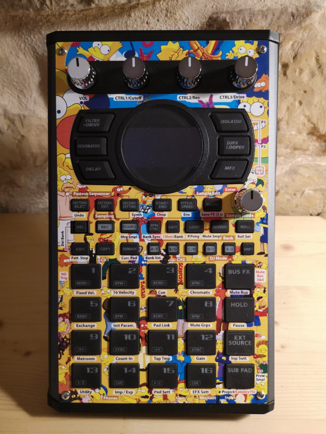 30 SP-404 MK2 Custom Skin - The Simpsons - Cremacaffe Design
