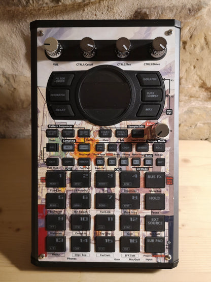 34 SP-404 MK2 Custom Skin - Diagon Alley - Cremacaffe Design