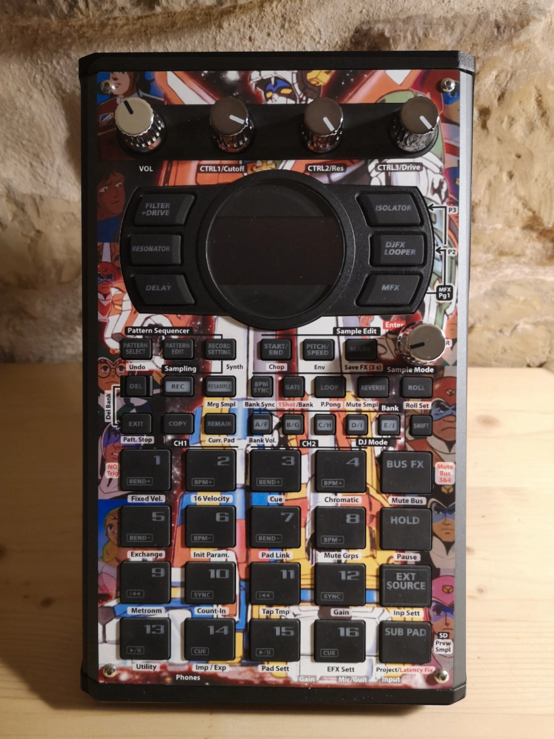 35 SP-404 MK2 Custom Skin - Voltron - Cremacaffe Design