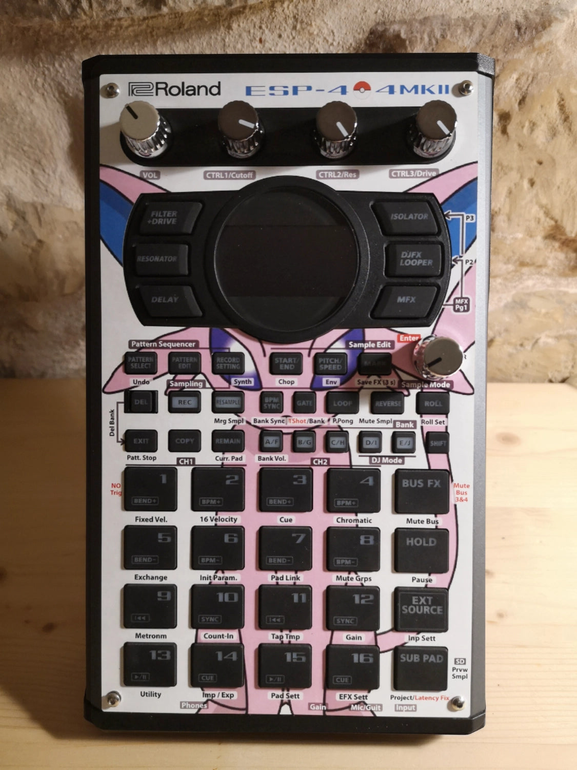 36 SP-404 MK2 Custom Skin - Espeon - Cremacaffe Design