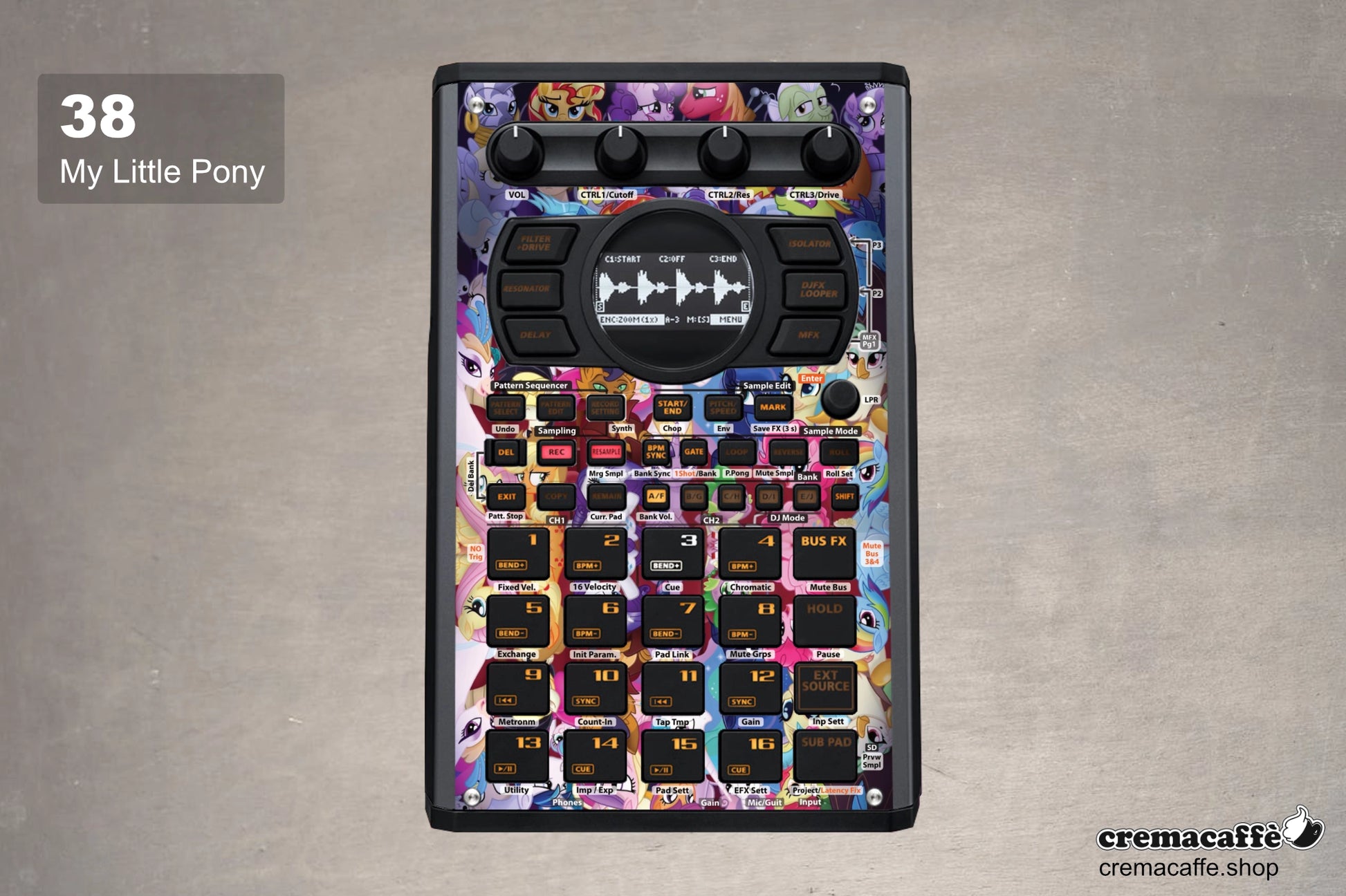 My Little Pony - Skin for the Roland SP-404 MK2 by Cremacaffe Design