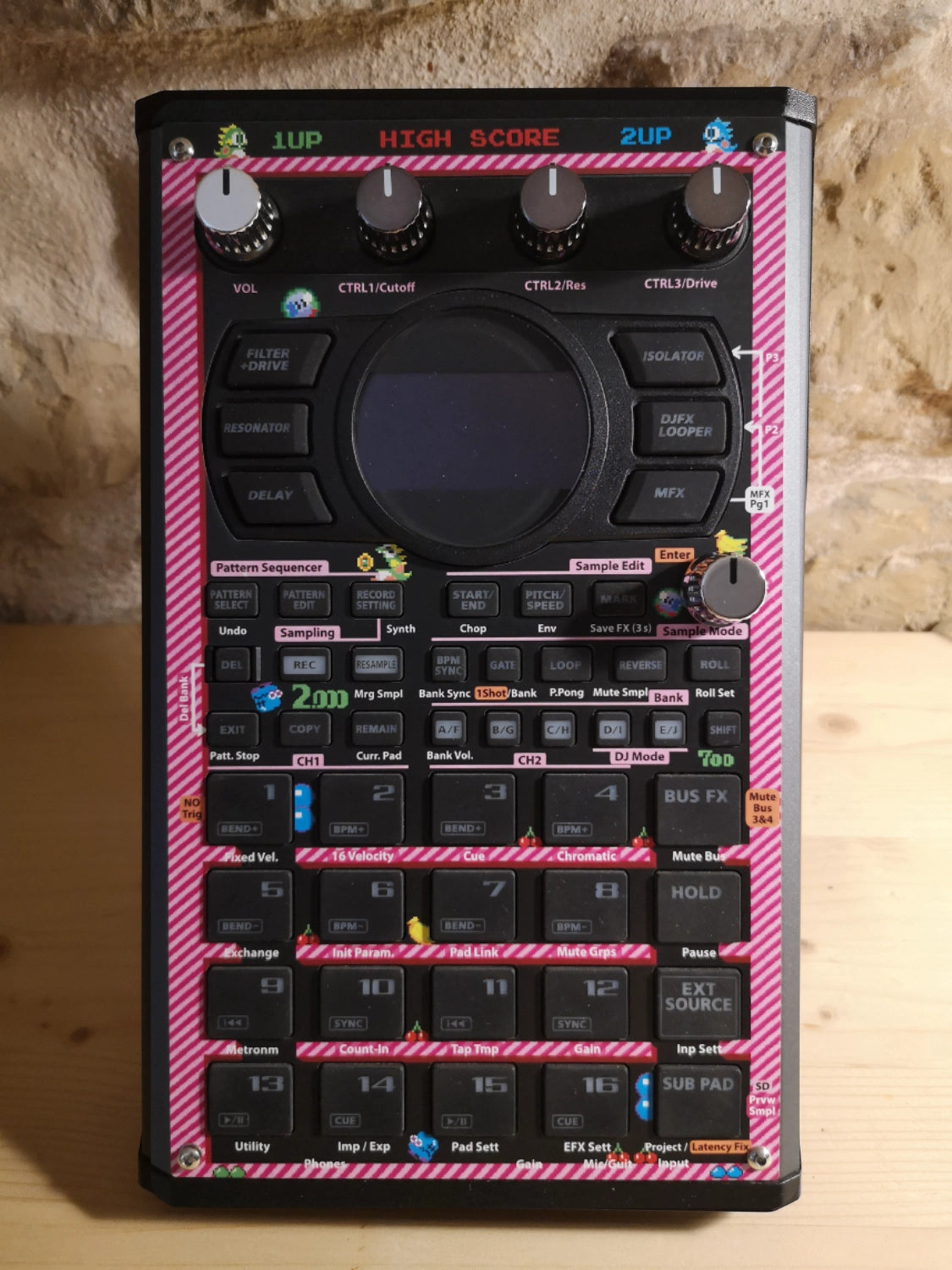 41 SP-404 MK2 Custom Skin - Bubble Bobble - Cremacaffe Design