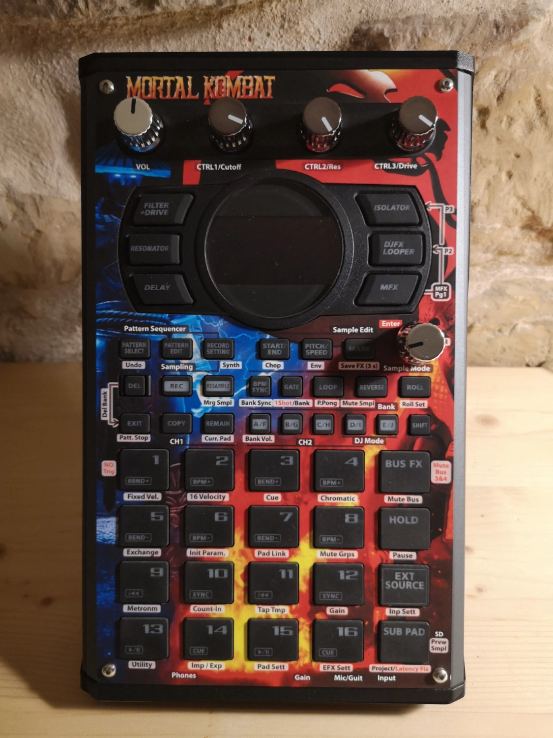 44 SP-404 MK2 Custom Skin - Mortal Kombat - Cremacaffe Design