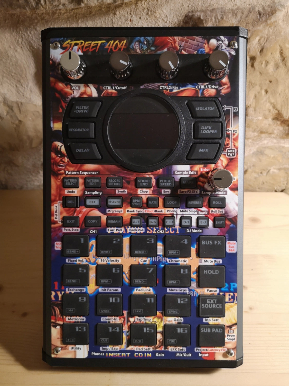 45 SP-404 MK2 Custom Skin - Street Fighters - Cremacaffe Design