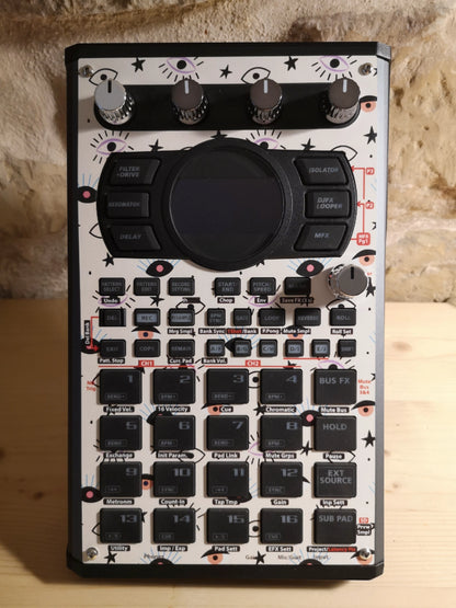46 SP-404 MK2 Custom Skin - Eyes - Cremacaffe Design