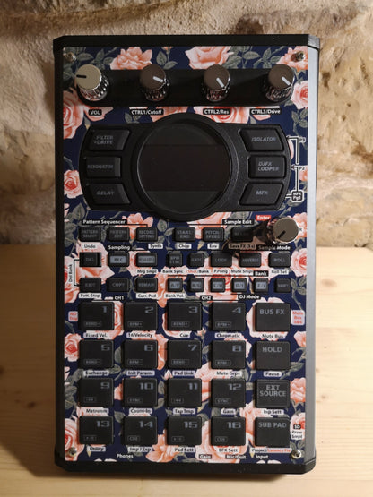 47 SP-404 MK2 Custom Skin - Roses 2 - Cremacaffe Design
