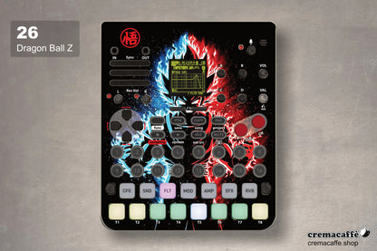 Dragon Ball Z design - Sonicware LOFI-12 XT  - Cremacaffe Design